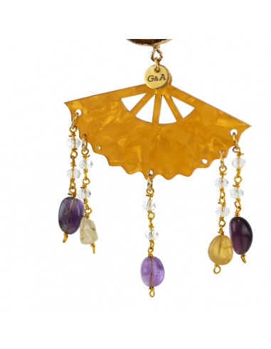 Orecchini tamburi con cigno