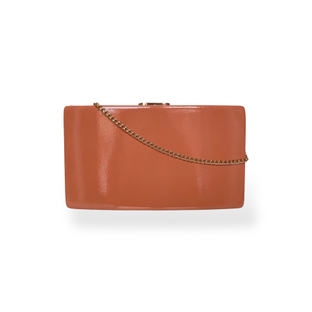 Clutch vinile rigida salmone