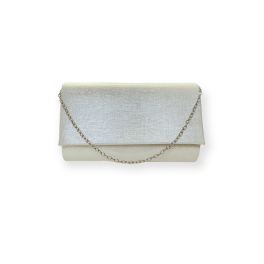 Pochette bianco panna lurex