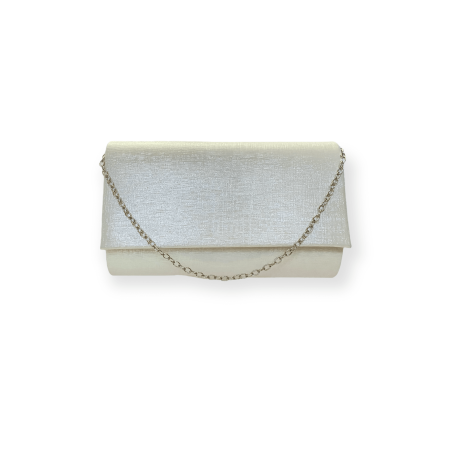 Pochette bianco panna lurex