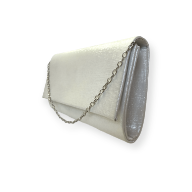 Pochette bianco panna lurex