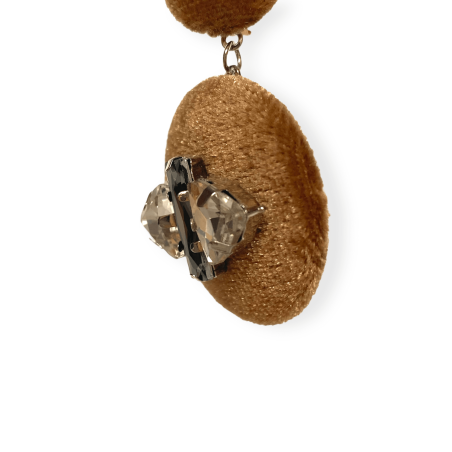 Orecchini corti in velluto